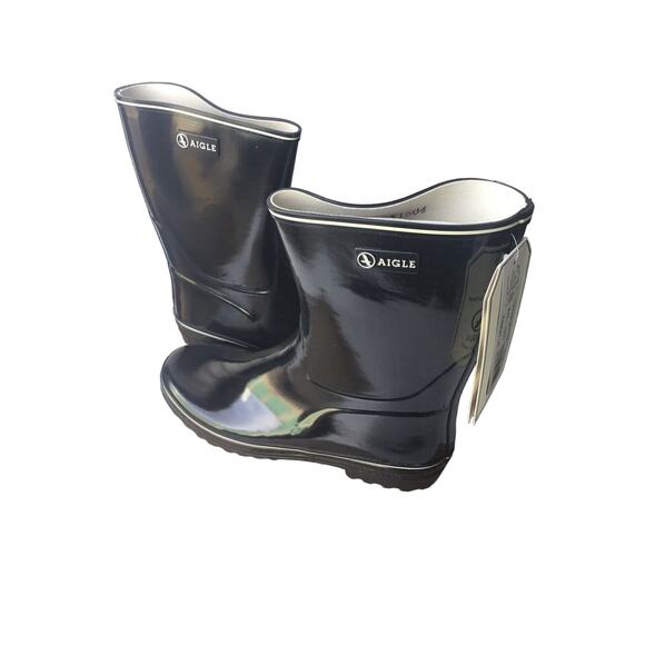 Aigle EUR Size 41 Women's Rain Boots Venise Bottil Black Noir Size